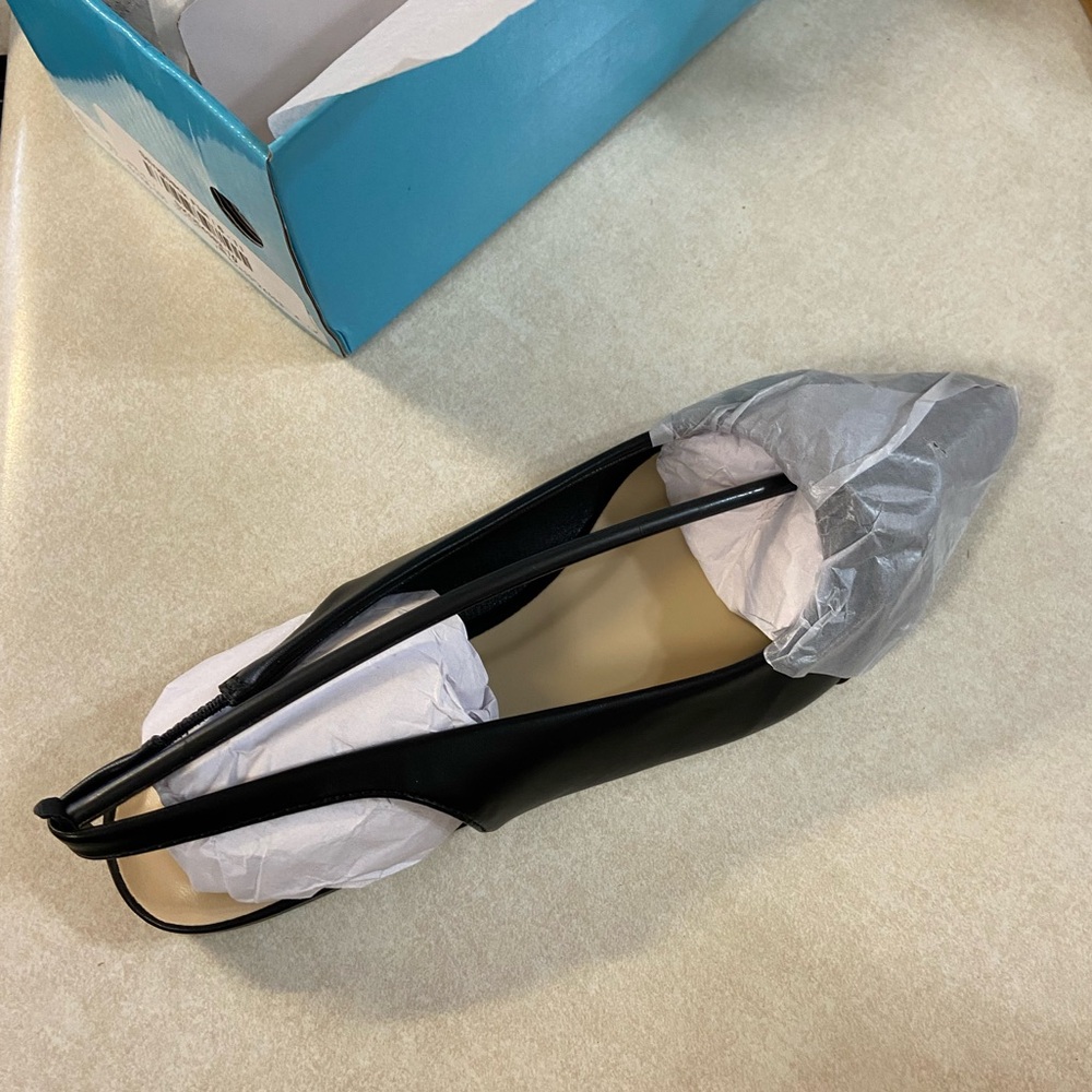 Pierre Dumas Black Slingback Flats - Picture 6 of 7